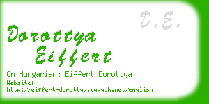dorottya eiffert business card